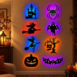 Halloween LED Window Silhouette Set