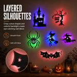 Halloween LED Window Silhouette Set