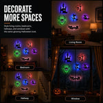 Halloween LED Window Silhouette Set